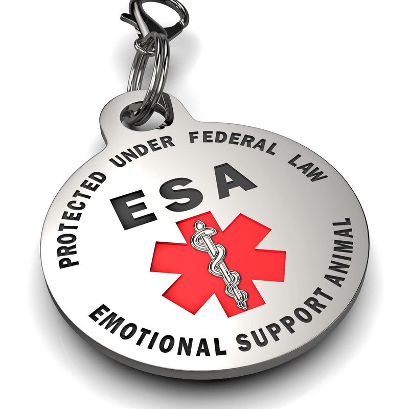 Double Sided Small Breed Emotional Support Animal (ESA) Tag. - K9King