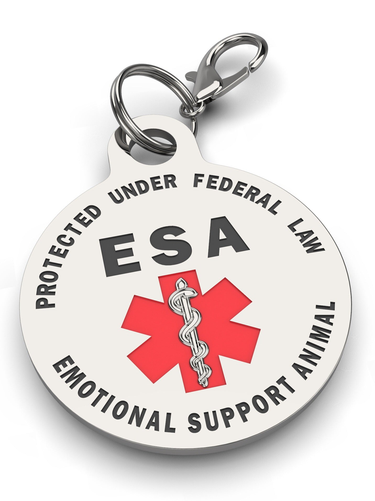 Double Sided Small Breed Emotional Support Animal (ESA) Tag. - K9King