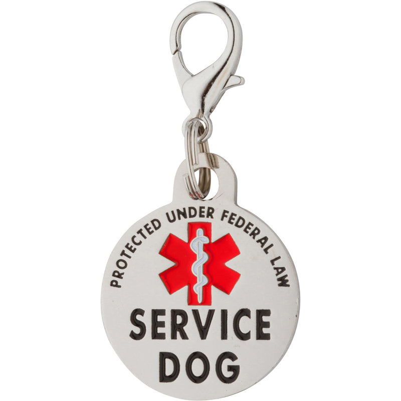 K9King Double Sided Service Dog Tag SMALL Breed Federal Protection - K9King