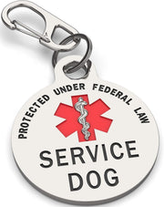 Service Dog Tag — Silver / Medium–Large - K9King