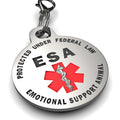Double Sided Small Breed Emotional Support Animal (ESA) Tag. - K9King