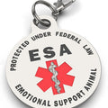 Double Sided Small Breed Emotional Support Animal (ESA) Tag. - K9King