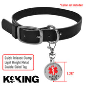 Double Sided Service Dog ACCESS REQUIRED Federal Protection Tag - K9King