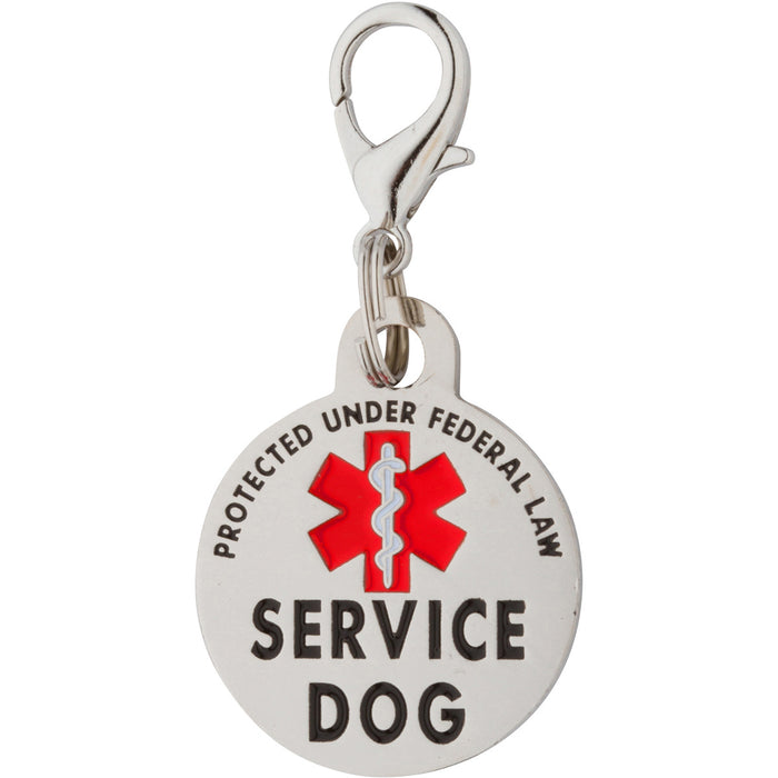 K9King Double Sided Service Dog Tag SMALL Breed Federal Protection