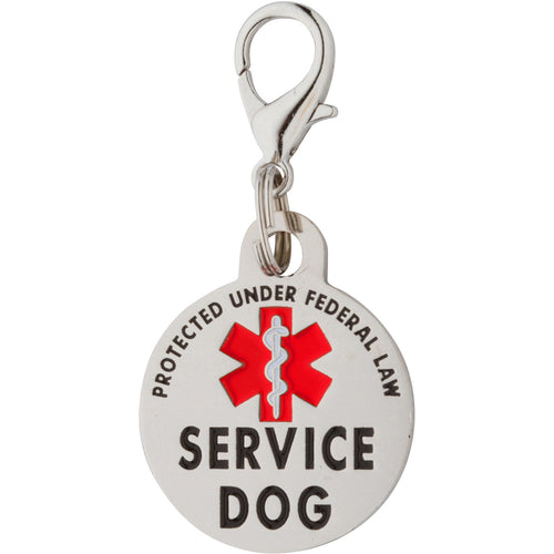 K9King Double Sided Service Dog Tag SMALL Breed Federal Protection - K9King