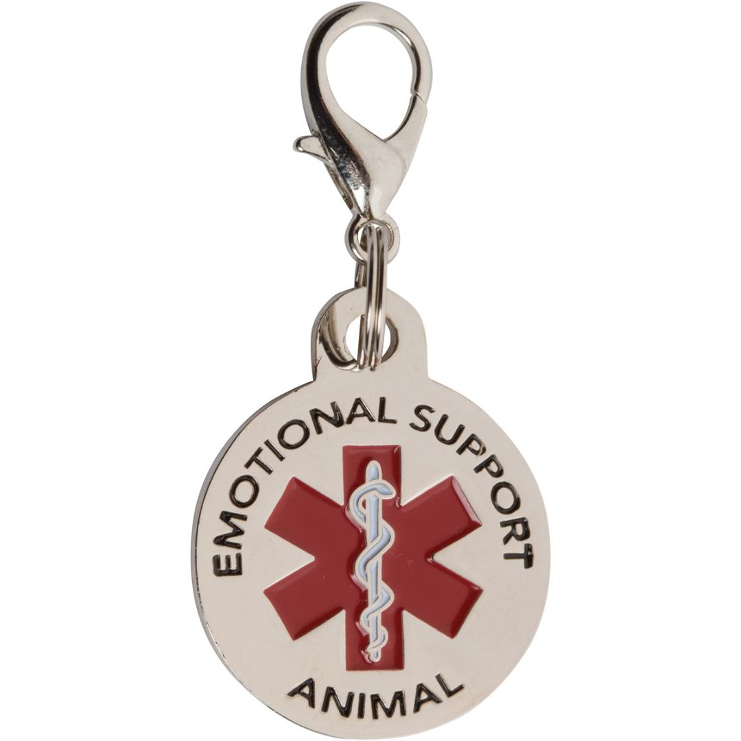 Emotional Support Animal Tag ESA Tags for Small Dogs. Red Medical Alert Symbol - K9King