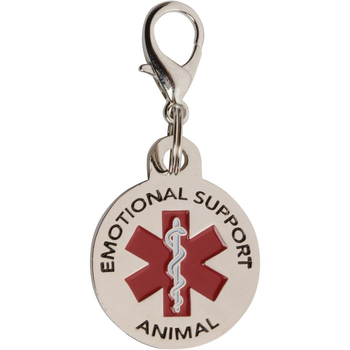 Emotional Support Animal Tag ESA Tags for Small Dogs. Red Medical Alert Symbol